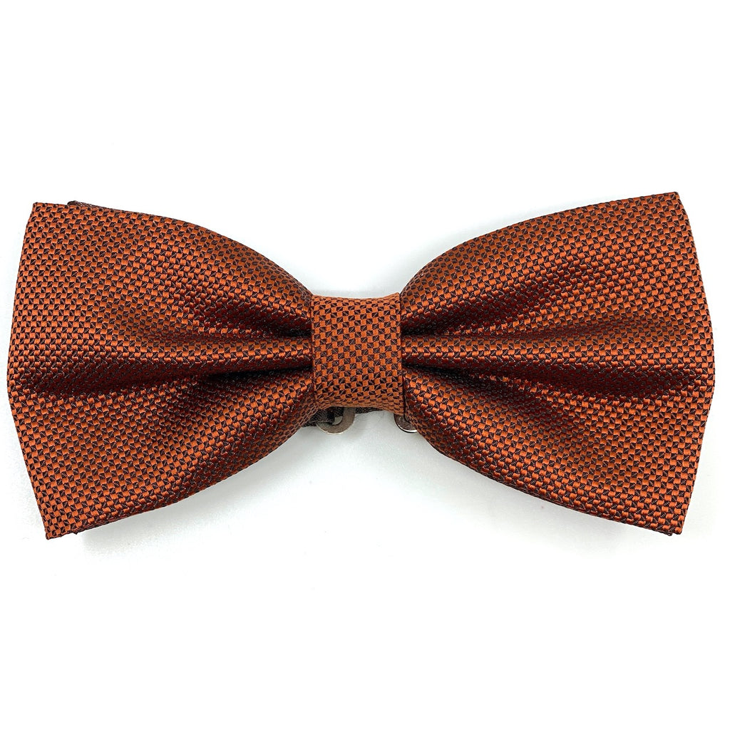 Παπιγιόν Τύπου Oxford Σετ με Μαντήλι σε Χρώμα Χαλκού