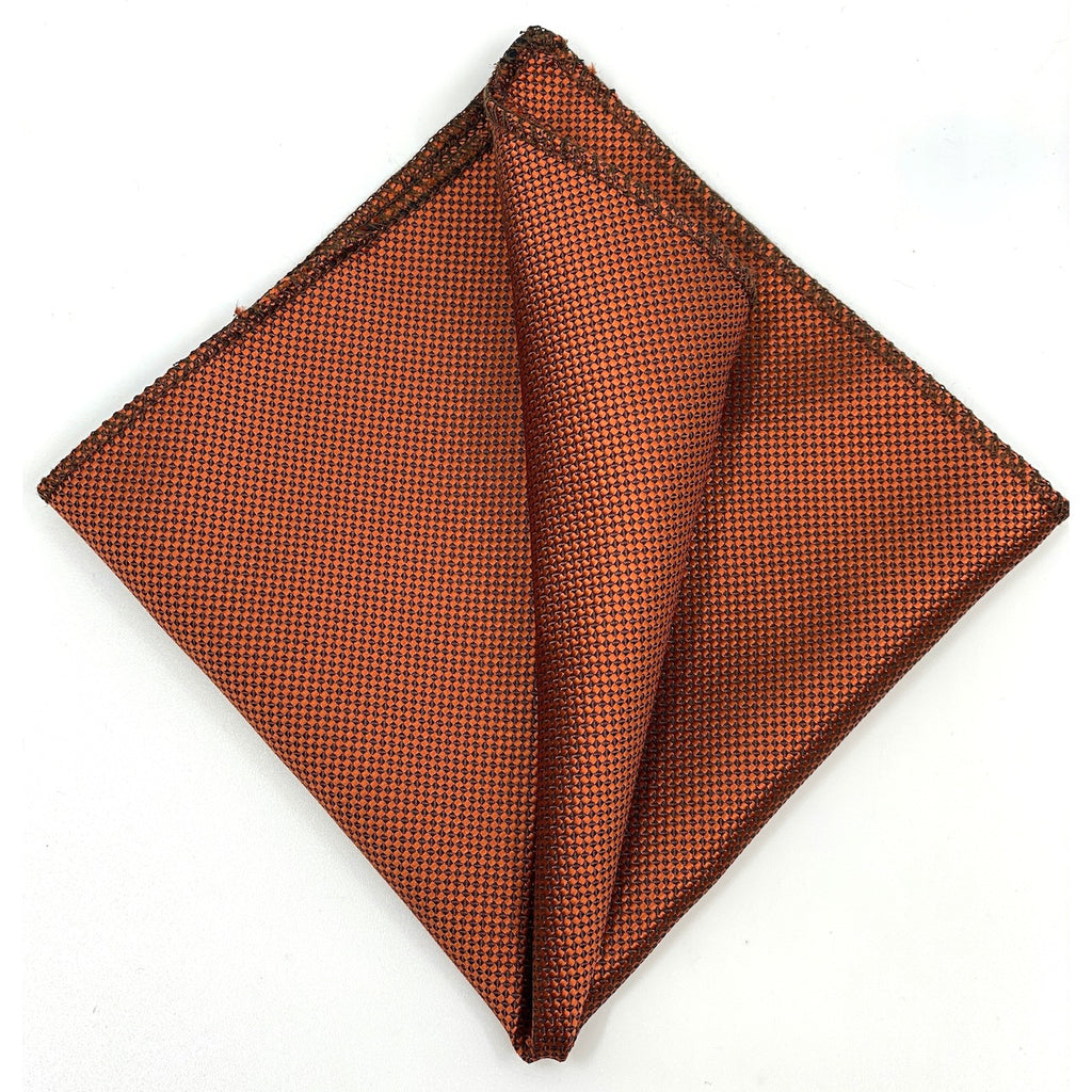 Παπιγιόν Τύπου Oxford Σετ με Μαντήλι σε Χρώμα Χαλκού