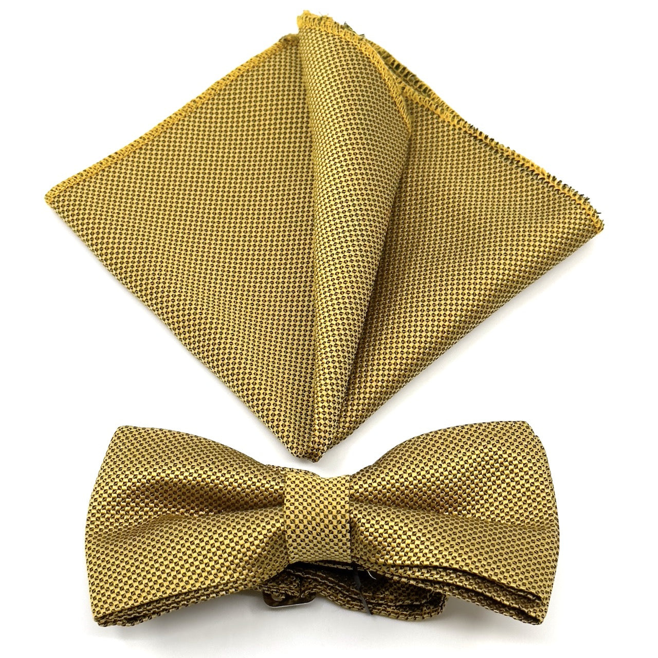 Golden Παπιγιόν Τύπου Oxford Σετ με Μαντήλι