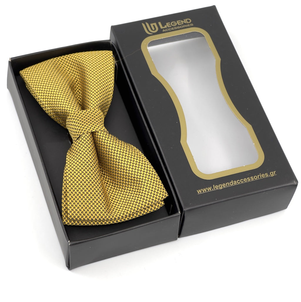 Golden Παπιγιόν Τύπου Oxford Σετ με Μαντήλι