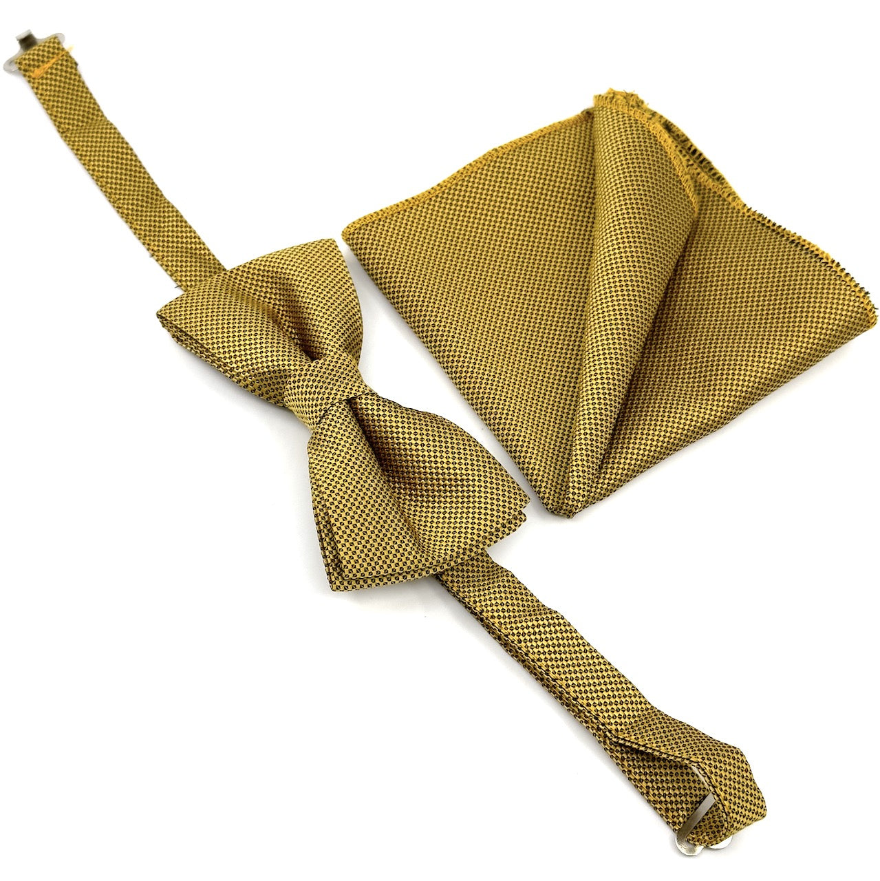 Golden Παπιγιόν Τύπου Oxford Σετ με Μαντήλι