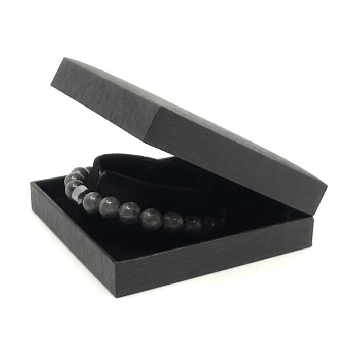 Gray Stone Ελαστικό Βραχιόλι με Φυσικές Πέτρες | Elastic Bracelet with Natural Grey Stones