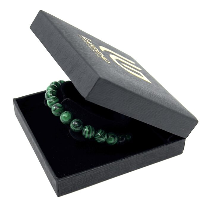 Πράσινο Ελαστικό Βραχιόλι με Φυσικές Πέτρες Αμέθυστου | Green Elastic Bracelet with Natural Amethyst Stones