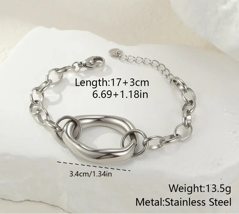 Γυναικείο Σετ Αλυσίδα λαιμού-Αλυσίδα χεριού-Δαχτυλίδι