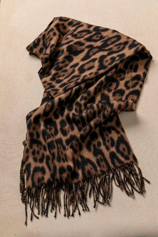 Πασμίνα με Leopar Print
