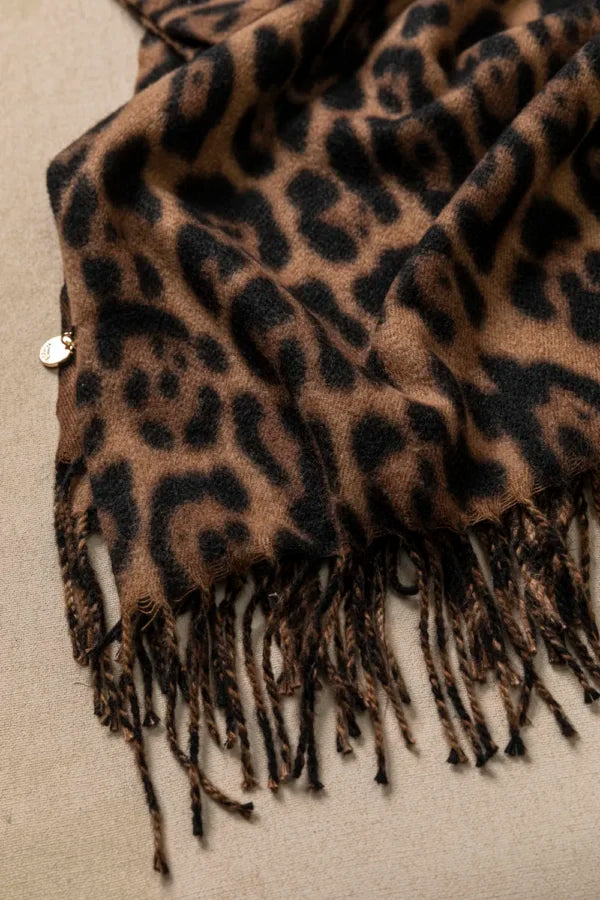 Πασμίνα με Leopar Print