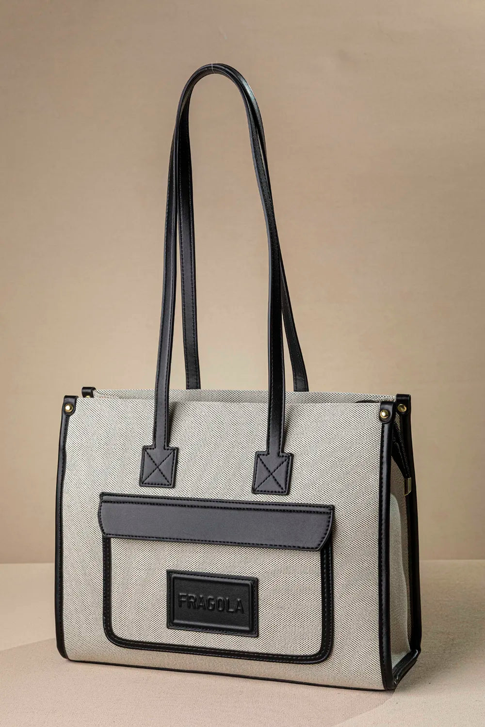 Τετράγωνη τσάντα ώμου από καραβόπανο