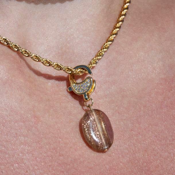 Χειροποίητο Κολιέ Με Πέτρα Χρυσόλιθου