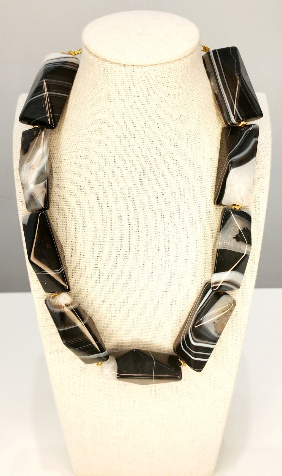 Κολιέ με μεγάλες Πέτρες-Χειροποίητο Statement κόσμημα| Chunky Stone Necklace-Handmade Statement Jewelry