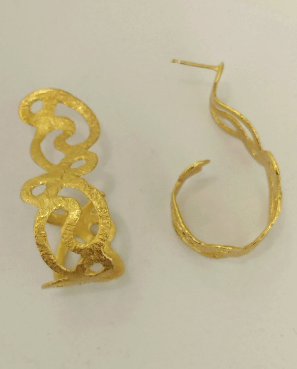 Χειροποίητα Χρυσά Σκουλαρίκια | Handmade Gold Earrings