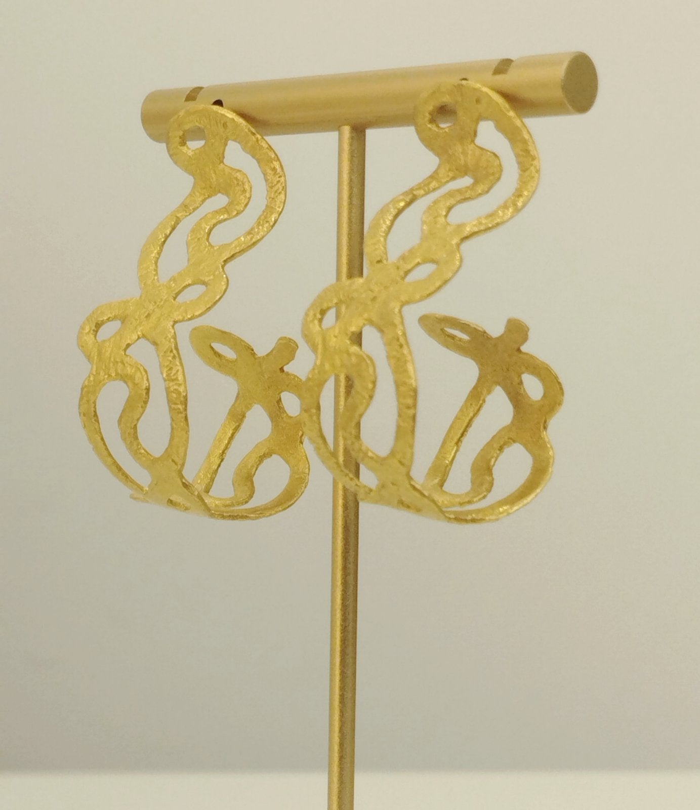 Χειροποίητα Χρυσά Σκουλαρίκια | Handmade Gold Earrings