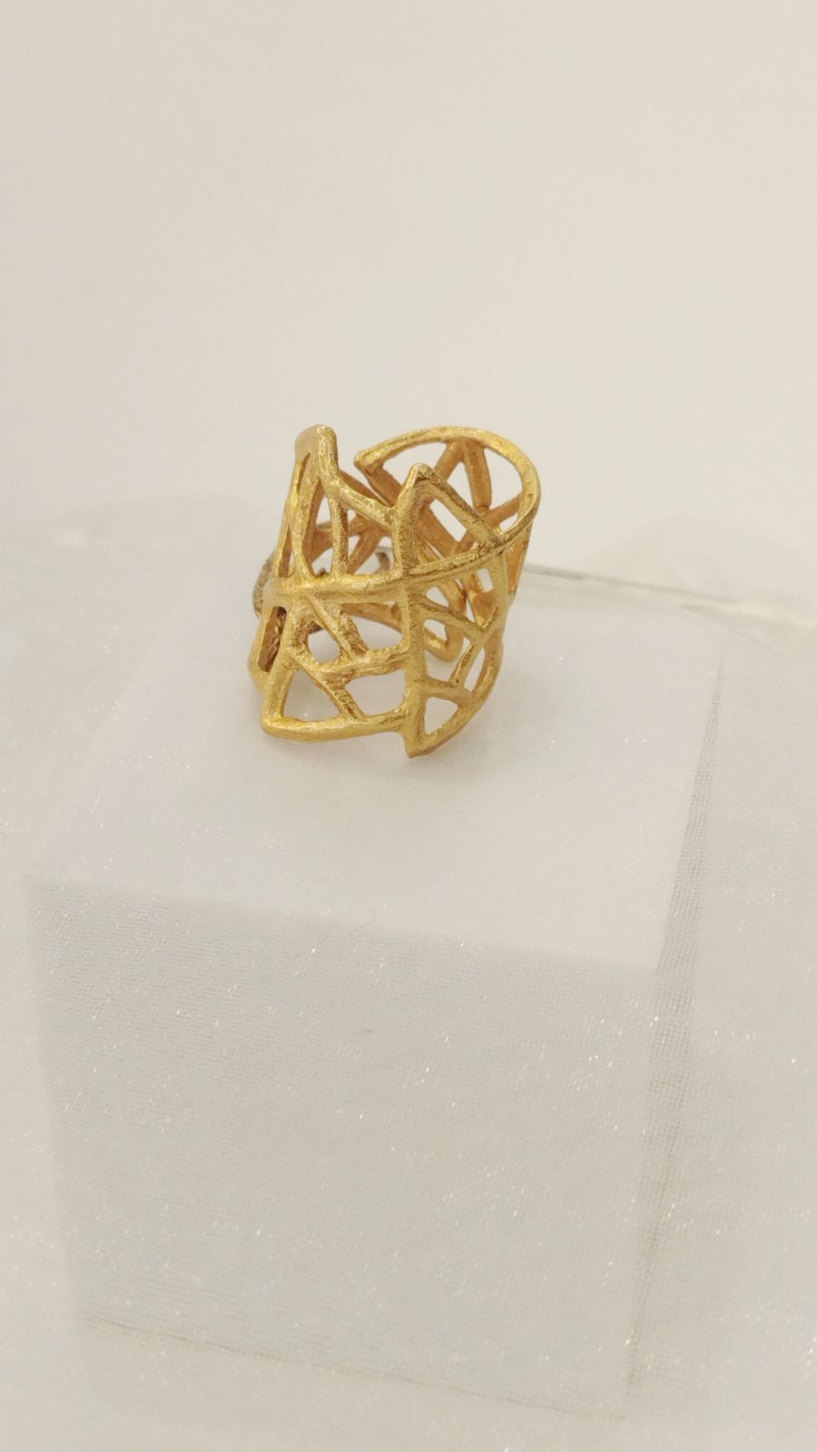 Χειροποίητο Δαχτυλίδι 24Κ Επιχρύσωμα – Ρυθμιζόμενο | Handmade Gold Plated Ring 24K