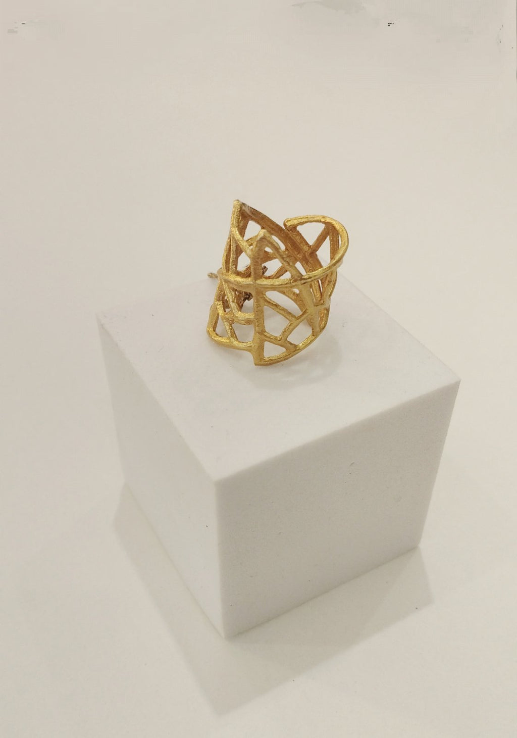 Χειροποίητο Δαχτυλίδι 24Κ Επιχρύσωμα – Ρυθμιζόμενο | Handmade Gold Plated Ring 24K