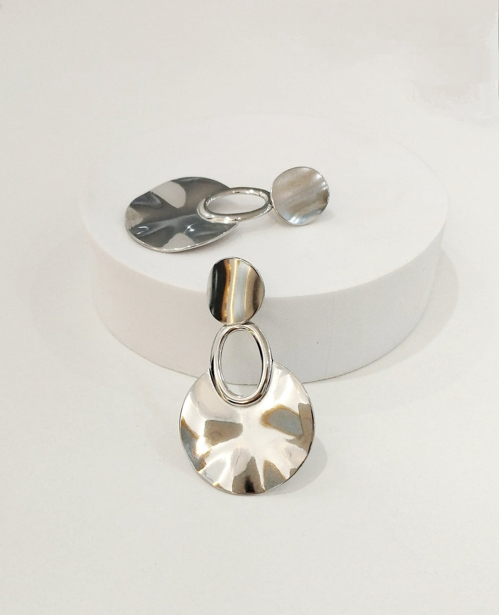 Σκουλαρίκια ατσάλινα σφυρήλατα