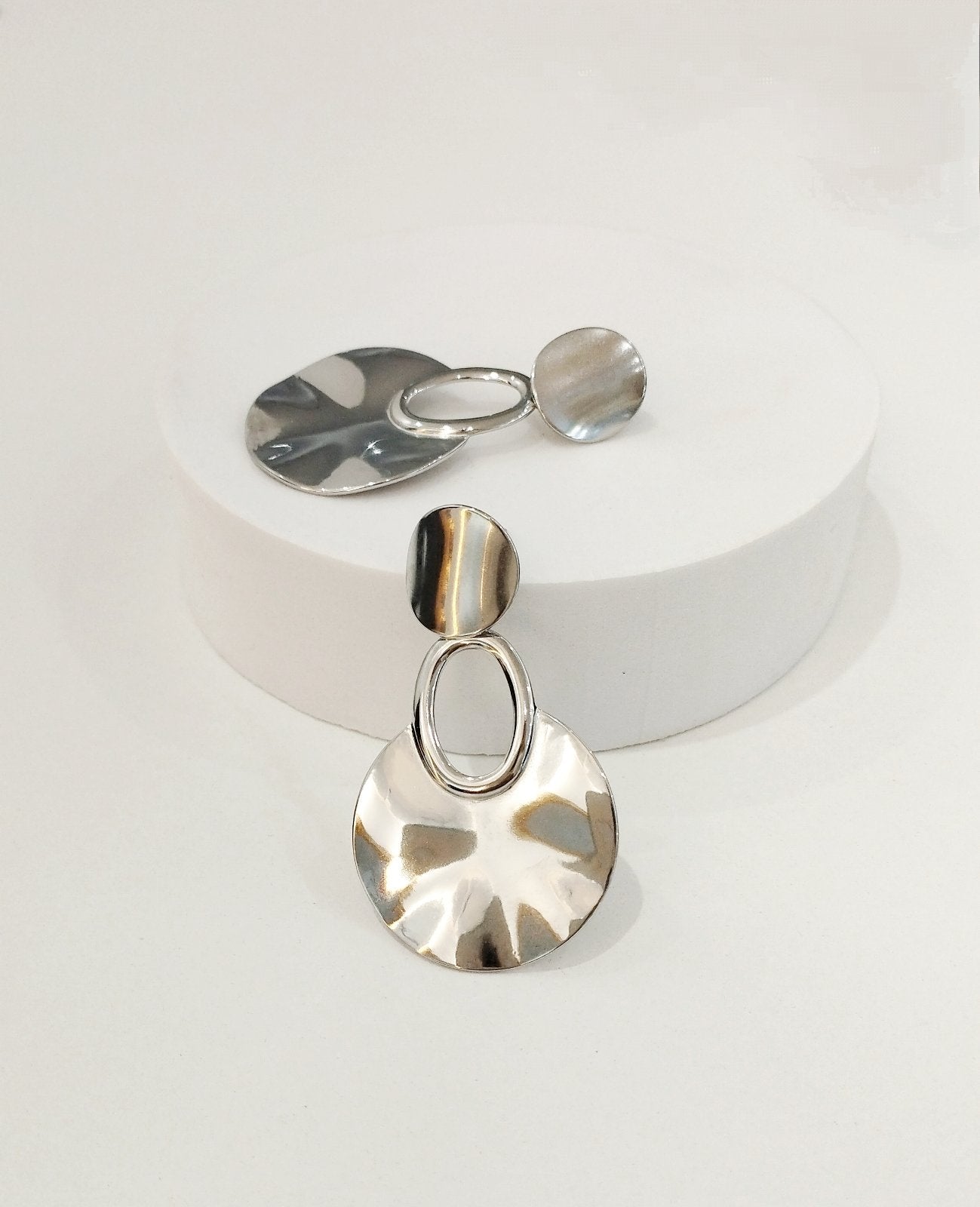 Σκουλαρίκια ατσάλινα σφυρήλατα