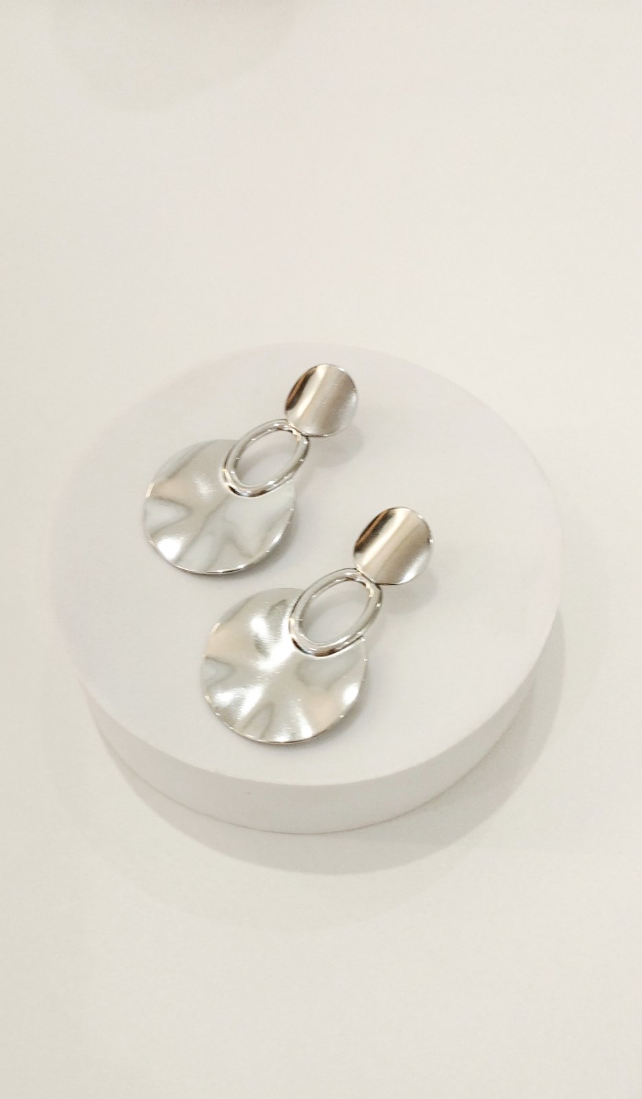 Σκουλαρίκια ατσάλινα σφυρήλατα