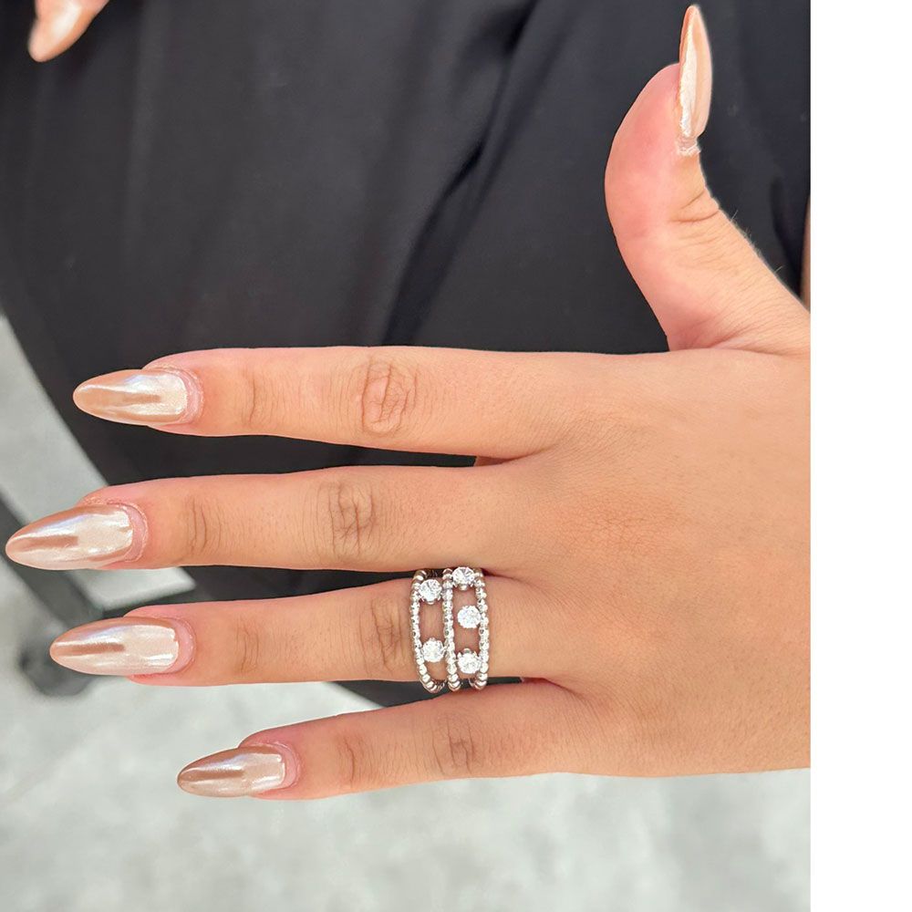 Γυναικείο Ατσάλινο Δαχτυλίδι με Πέτρες | Woman’s Steel Ring with Stones