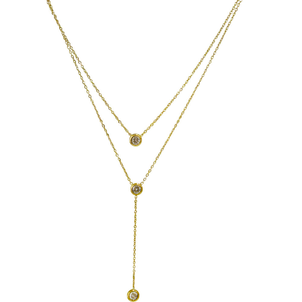 Γυναικείο Κολιέ Ατσάλινο Με Κρεμαστό Διαμαντάκι – Women’s Necklace Steel With Diamond Pendant