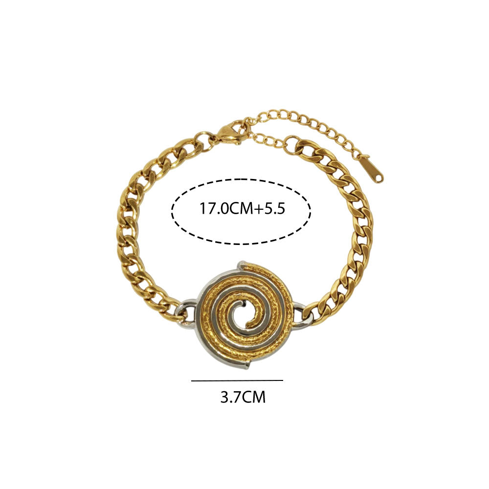 Γυναικείο Κομψό Βραχιόλι Από Ανοξείδωτο Ατσάλι Χρυσό- Ασημί – Women’s Elegant Stainless Steel Bracelet Gold- Silver