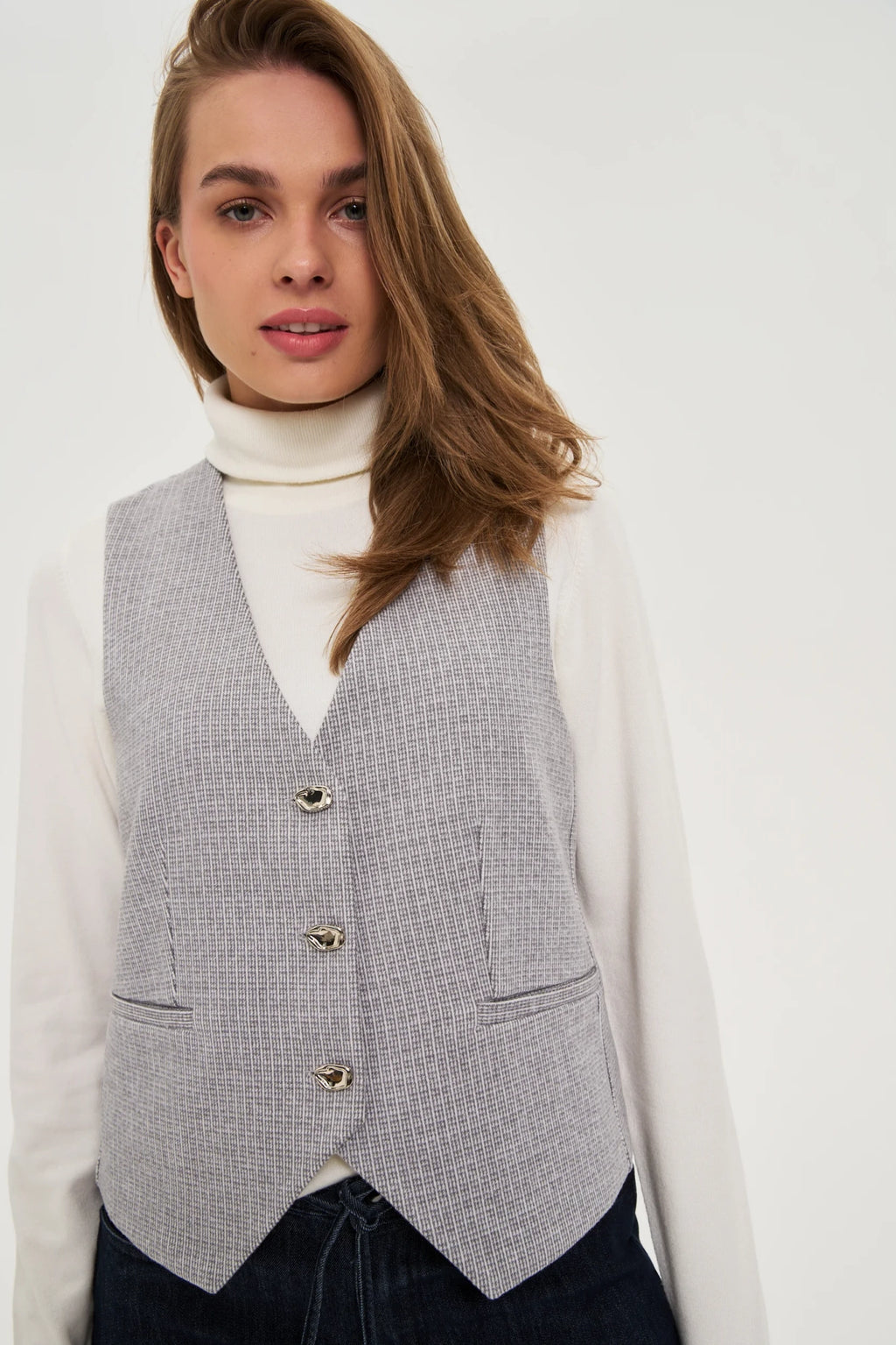 Γιλέκο Γυναικείο Light Grey