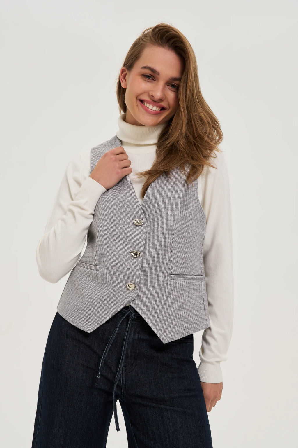 Γιλέκο Γυναικείο Light Grey