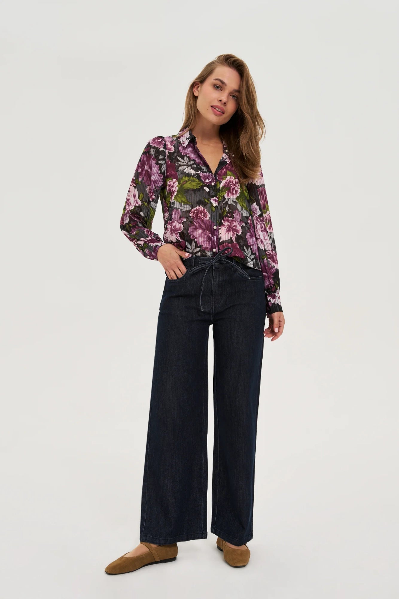 Πουκάμισο Γυναικείο Black-Floral