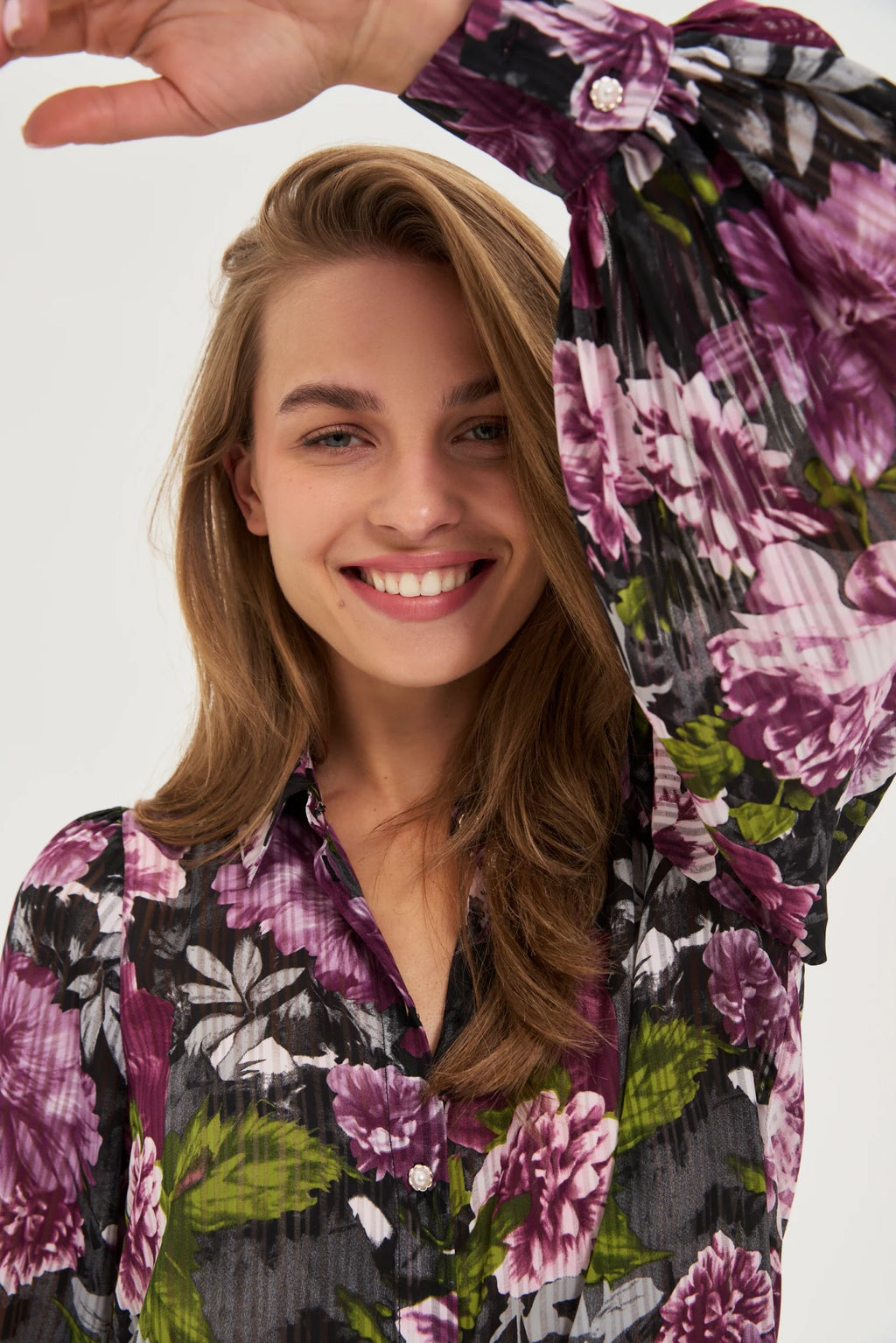 Πουκάμισο Γυναικείο Black-Floral