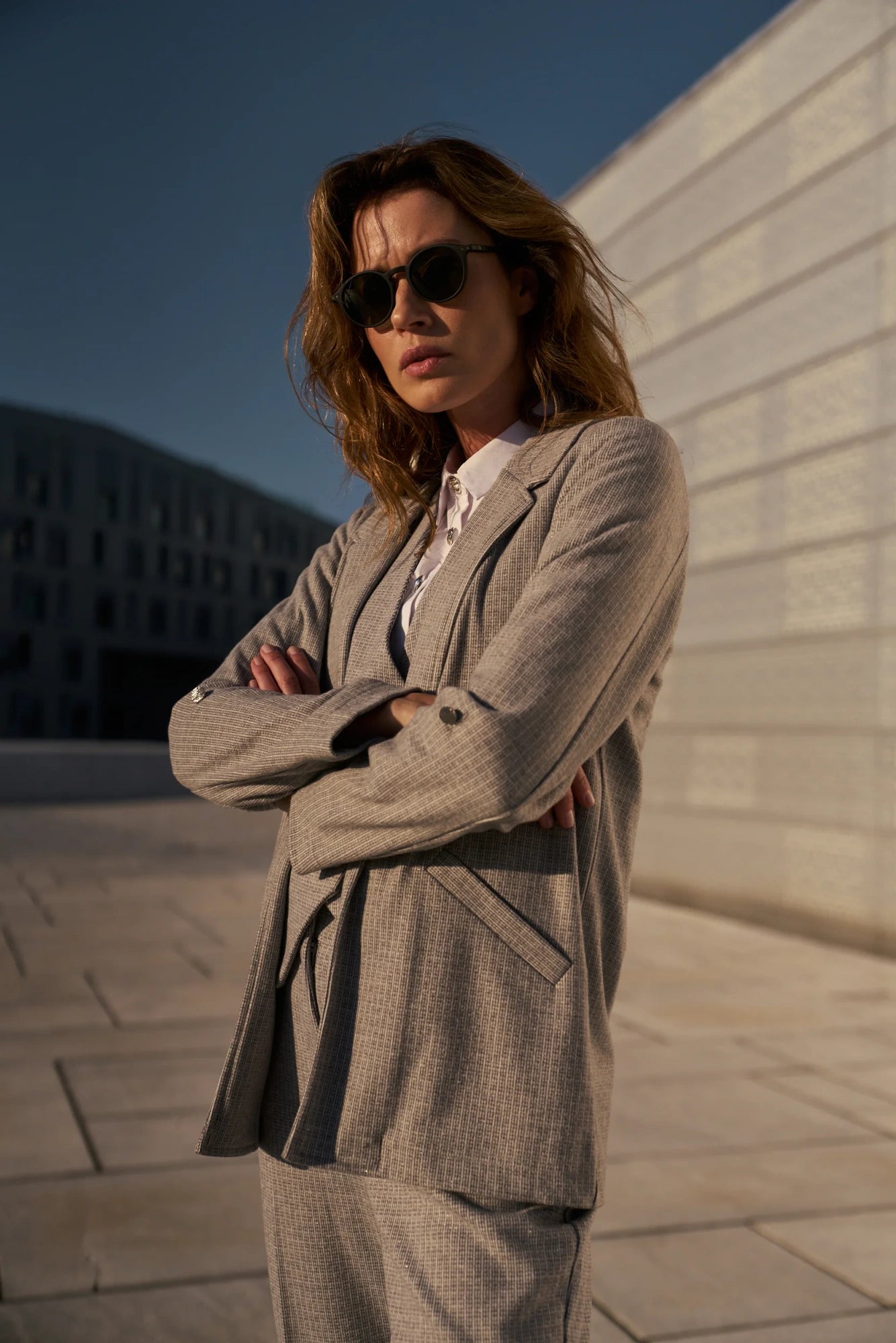 Σακάκι Γυναικείο Light Grey