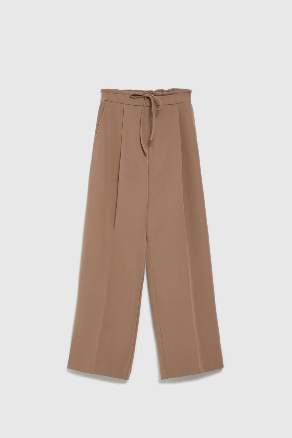 Παντελόνι Wide-Leg με Ζώνη – Coffee  /  Wide-Leg Belted Trouser – Coffee