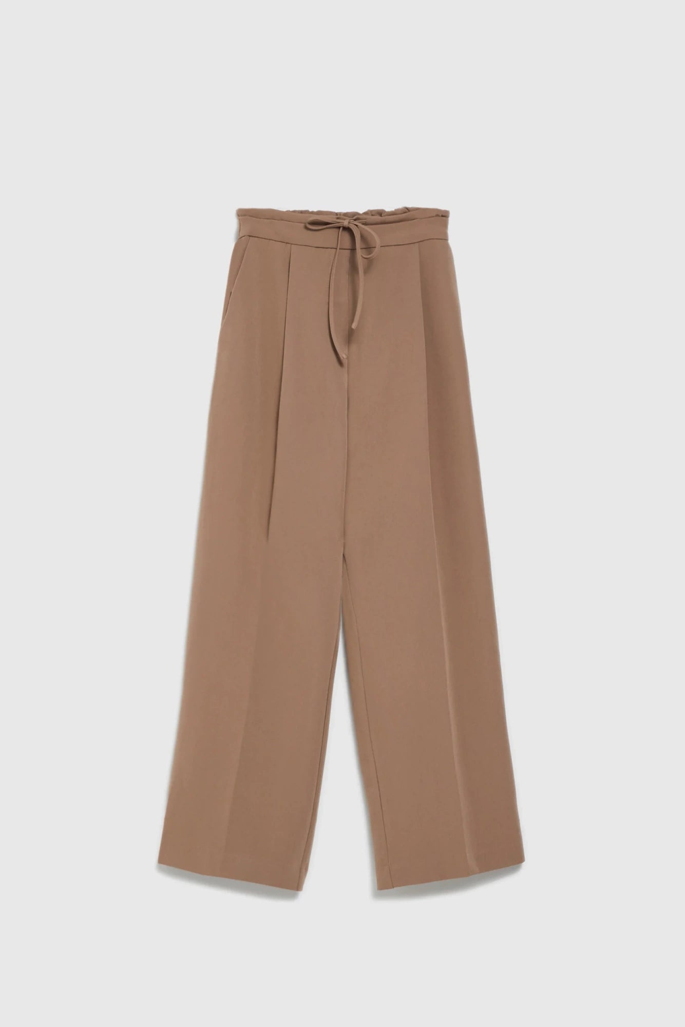 Παντελόνι Wide-Leg με Ζώνη – Coffee  /  Wide-Leg Belted Trouser – Coffee