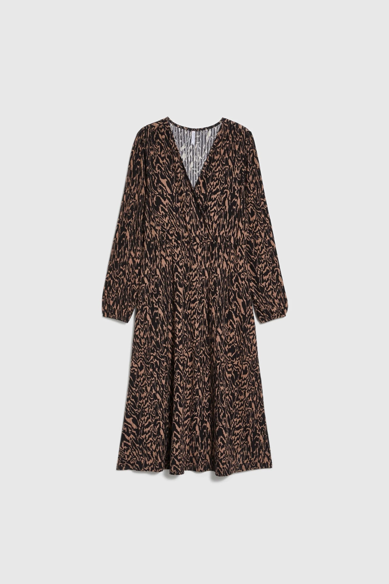 Φόρεμα Γυναικείο Coffee-Brown | Animal Print Coffee Dress