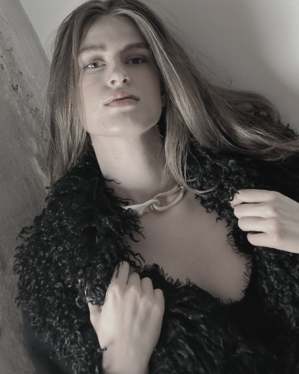 Δίχρωμο Σταθερό Κολιέ Anastazia IN με Γλυπτική Φόρμα