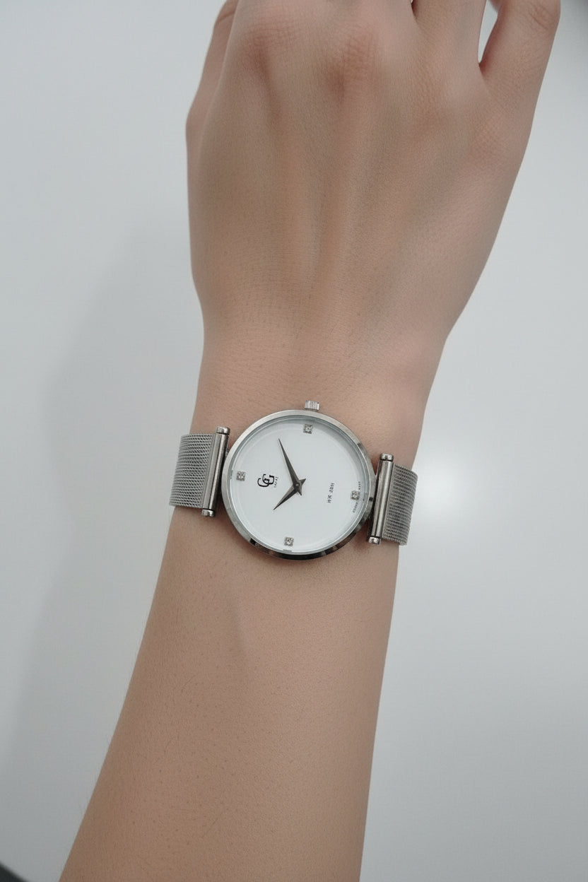 Ρολόι Athéna Silver – GG LUXE | Γυναικείο Ρολόι Quartz 30mm