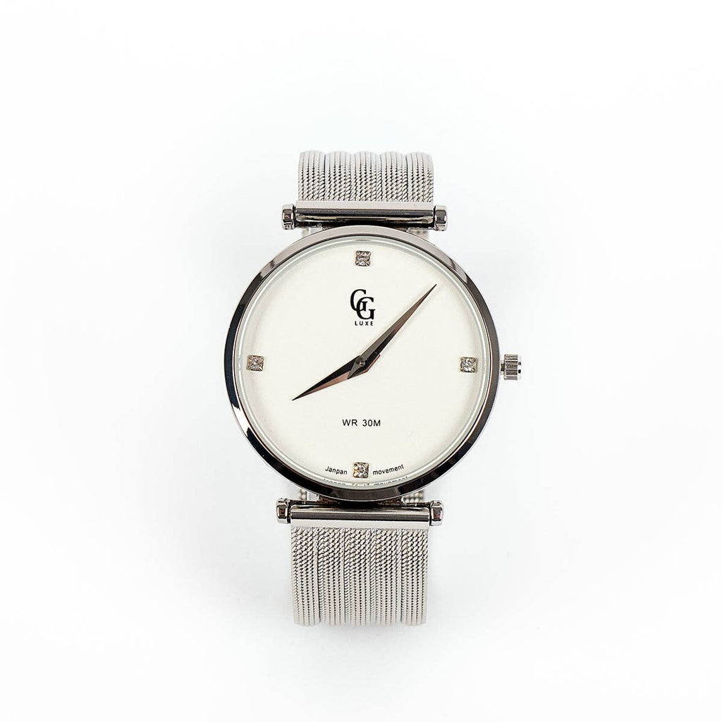 Ρολόι Athéna Silver – GG LUXE | Γυναικείο Ρολόι Quartz 30mm