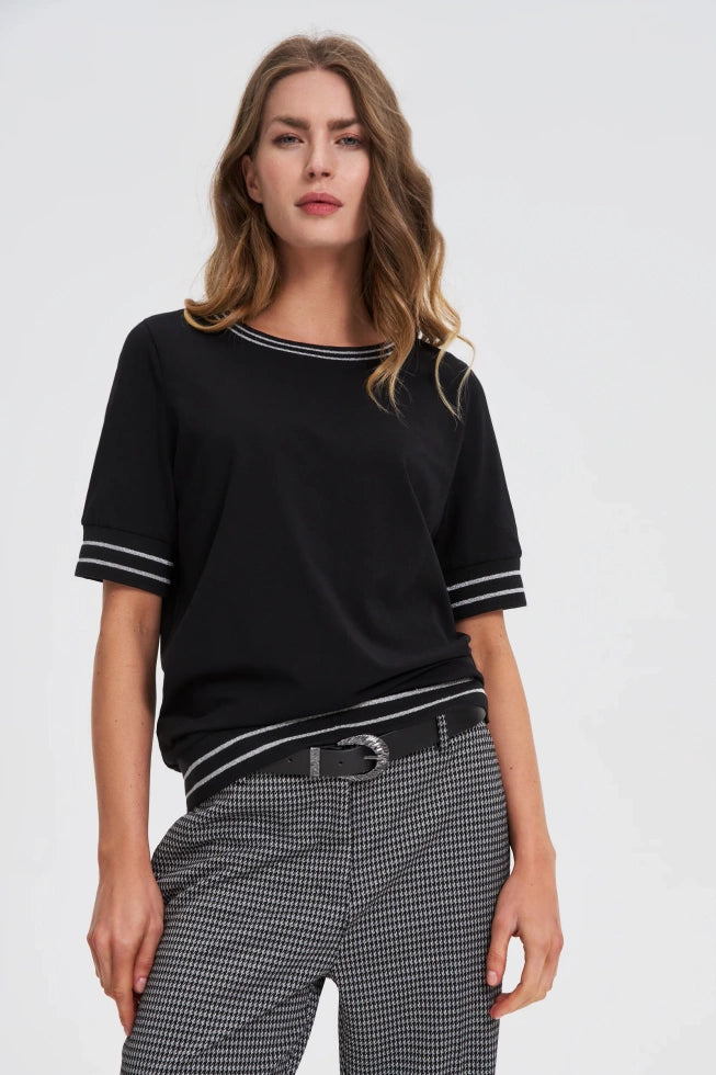 Ζώνη Γυναικεία με Ασημί Αγκράφα Μαύρη | Women's Belt with Silver Buckle Black